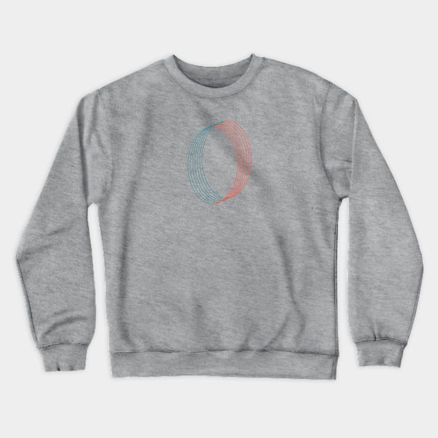 Red Blue Egg lines Crewneck Sweatshirt by Mint Tees